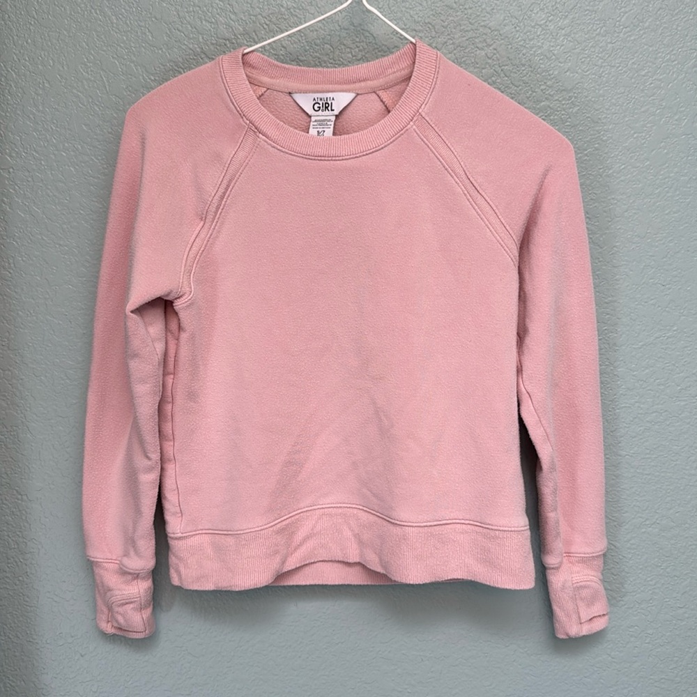 Athleta dream it crewneck sweatshirt size small (7) pink